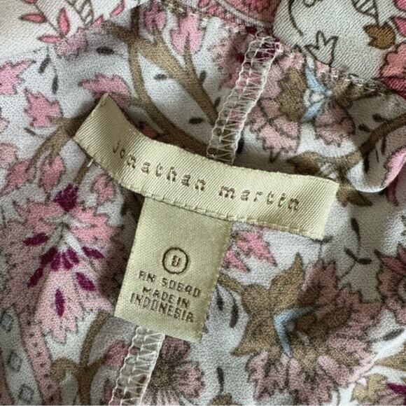 Jonathan Martin floral lace wrap style flowy size 8 cap sleeve midi‎ Dress - Picture 6 of 9